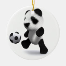 Panda-Fußball des Baby-3d Weihnachtsornament