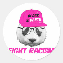 PANDA-KAMPF-RASSISMUS STICKER