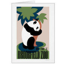 Panda-Liebe-Baum am Zoo 1938 WPA Grußkarte