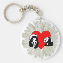 Panda-Liebe Schlüsselband