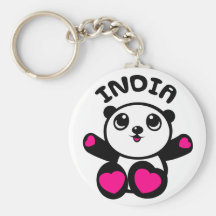 Panda-Panda Indien Schlüsselbänder