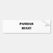 Panda-Regel Auto Aufkleber