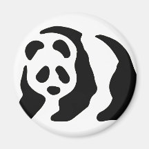 Panda-Schablone Kühlschrankmagnete