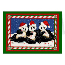 PANDA-WEIHNACHTEN KARTEN
