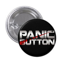 Panik-Knopf-Chrom-Hieb-Abzeichen Anstecknadelbutton