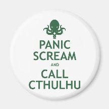 Panik-Schrei und Anruf Cthulhu Kühlschrankmagnete