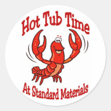 Panzerkrebs-Standard-Materialien Runder Sticker
