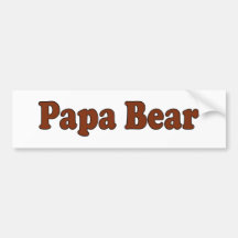 Papa-Bär Autosticker