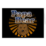 Papa-Bär, cooler Vatertags-Vintager Blick Karte