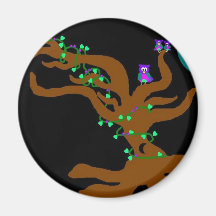 Papagei in einem Baum Kühlschrankmagnet