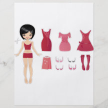 Papierpuppenschnitt Flyerdesign