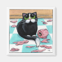 Papierreißwolf - Katzen-Magnet