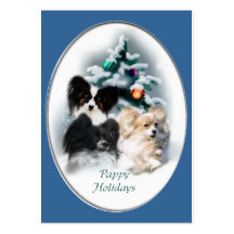 Papillon Weihnachtsgeschenke Visitenkartenvorlage