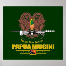 Papua-Neu-Guinea COA Posterdrucke