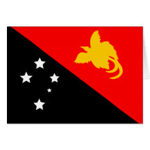 Papua-Neu-Guinea Flagge Karte