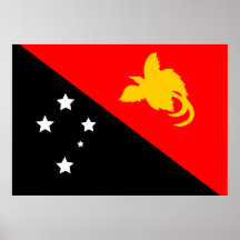 Papua-Neu-Guinea Flagge Plakatdrucke