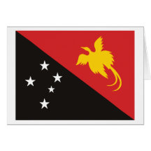 Papua-Neu-Guinea Flaggen-Gruß-Karte