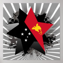 Papua-Neu-Guinea Stern Plakatdrucke