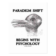 Paradigma-Verschiebung fängt mit Psychologie an Postkarten