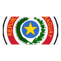 Paraguay-Wappen Foto Karten