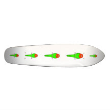 Parakeet-Cartoon. Vogel auf einer Stange Skateboarddecks