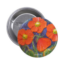 Paris orange Mohnblumen Anstecknadel