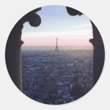 Paris-Sonnenuntergang-Aufkleber
