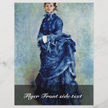 Pariser Mädchen (die Dame In Blue) durch Pierre-Au Bedruckte Flyer