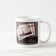 Pariser Postkarten Kaffee Tasse