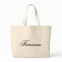 Parisienne, french word art with red hearts taschen
