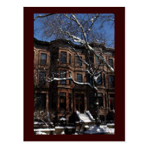 Park-Steigung, Brooklyn, NY Brownstone Postkarten