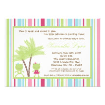 Party Einladung 12x18 Frosch-Prinz-Prinzessin Birt