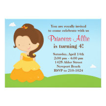 Party Einladung Prinzessin-Birthday