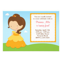 Party Einladung Prinzessin-Birthday