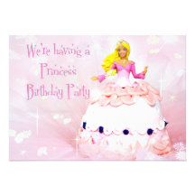 Party Einladungen Prinzessin-Birthday