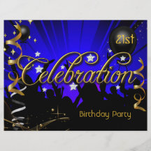 Party-Flyer irgendeine Alters-Geburtstags-Party-Fe
