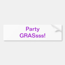 Party GRASsss! Autosticker