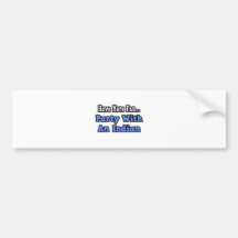 Party mit einem Inder Auto Sticker