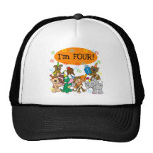 Party-Tier-4. Geburtstags-T-Shirts und Geschenke Netzcap