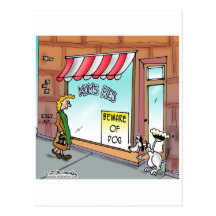 Passen Sie vom Hund auf Postkarten