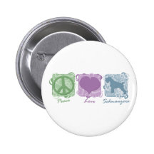 Pastellfrieden, Liebe und Schnauzers Anstecknadelbutton