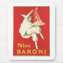 Pasteten Baroni Vintage Nahrungsmittelanzeigen-Kun Mauspads