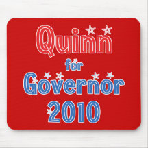 Pat Quinn für Stern-Entwurf des Gouverneur-2010 Mauspad