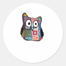 Patchwork-Eule Sticker