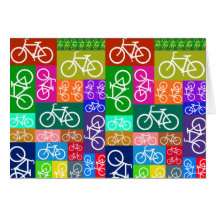 Patchwork fährt Kunst rad Karten