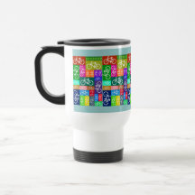 Patchwork fährt Kunst rad Tee Haferl
