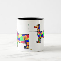 PatchworkDog Tee Tasse