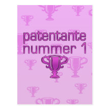 Patentante Nummer 1 Postkarte