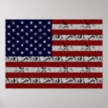 Patriotische Amerikaner USA-Flagge von Vereinigten Plakat