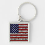Patriotische Amerikaner USA-Flagge von Vereinigten Schlüsselbänder